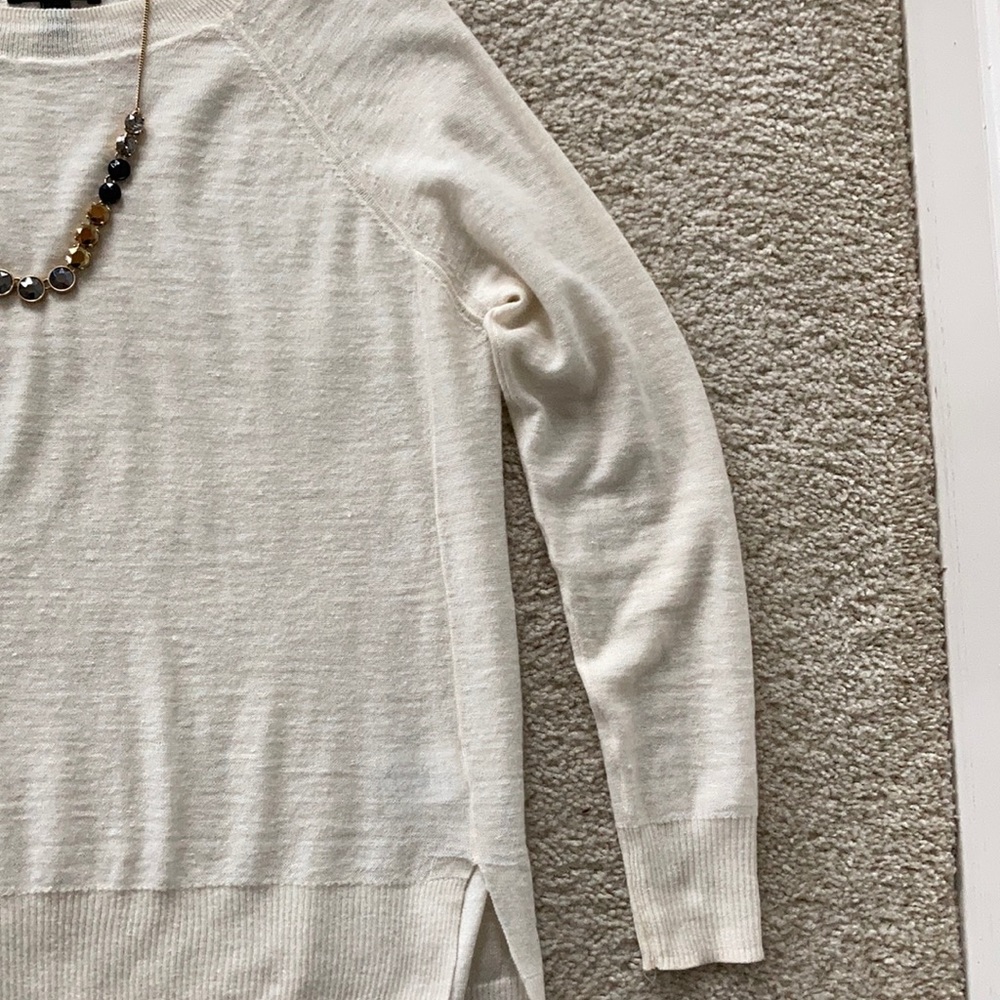 J. Crew Linen Blend Lightweight Sweater - Picture 4 of 6